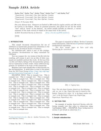 Use a Manuscript Template